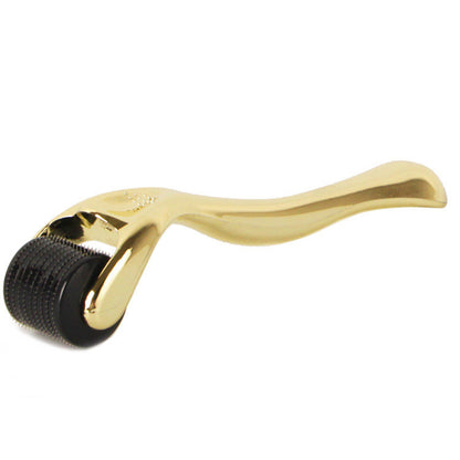 540 Microneedle Roller with Gold and Silver Handle - Boost Skin Renewal, Enhance Absorption, Reduce Fine Lines, and Improve Texture