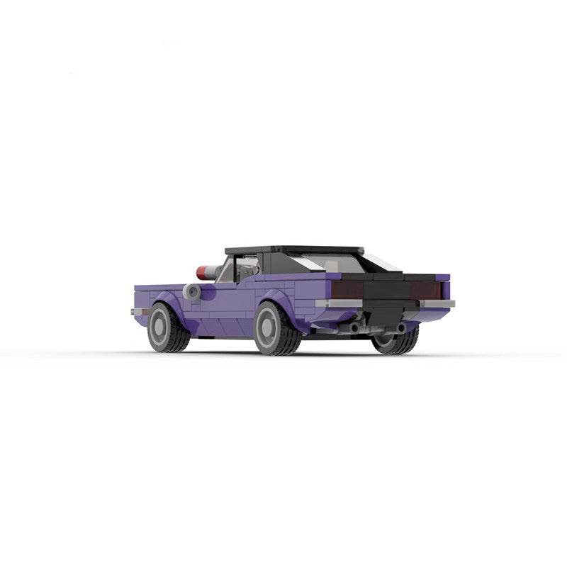 Building Blocks Car Set - Creative 8 Grid Series with 1970 Dodge Design