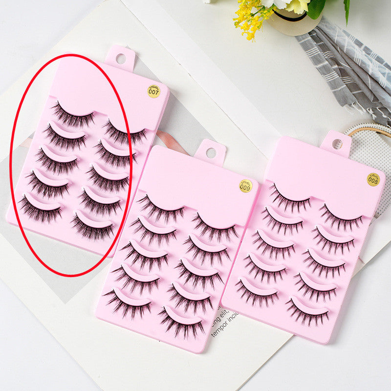 5 Pairs Manga Lashes New Arrival Anime Cosplay Natural Wispy  Korean Makeup Artificial False Eyelashes - Infinite Finds