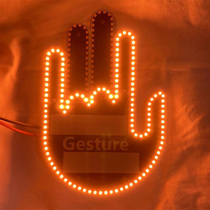 Funny Gesture-Controlled Sign Alert System