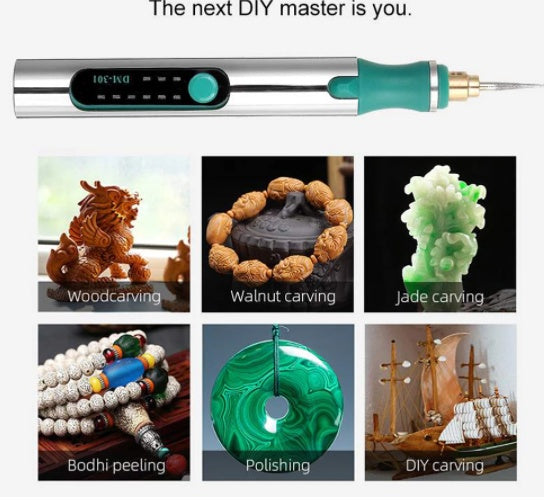 Electric Engraving Pen - High-Speed Precision Tool for Engraving, Crafting, and DIY Projects