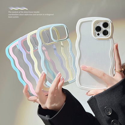 Candy Color Wave Border Phone Case