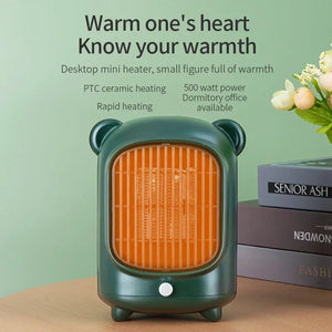 CozyHeat Mini Portable Electric Heater: Remote-Controlled Room Stove for Instant Winter Comfort