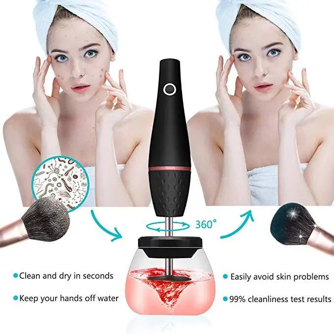 Makeup brush cleaner electric - Infinite Finds