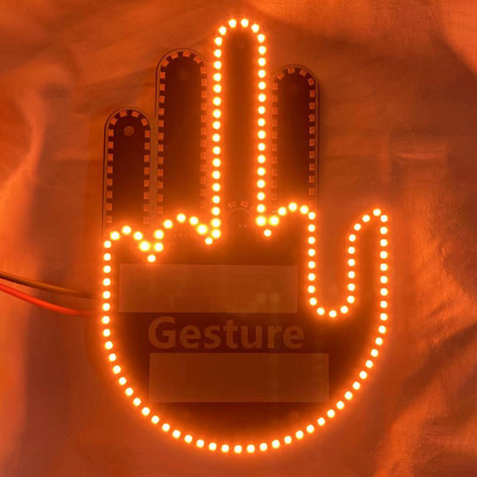 Funny Gesture-Controlled Sign Alert System