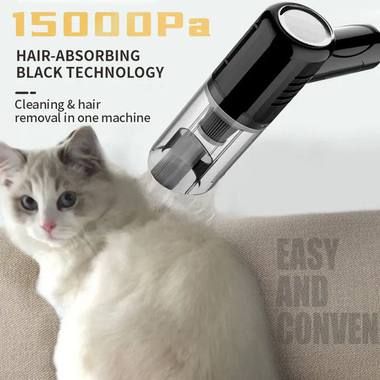 PetPro Handheld Vacuum Cleaner: Dual-Use Dry & Wet Suction for Effortless Pet Hair Removal from Cars and Homes Infinite Finds