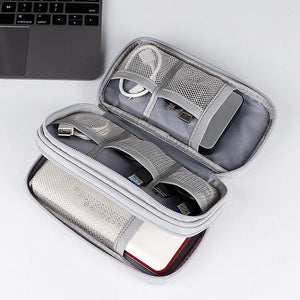 SmartPack Multifunctional Portable Organizer Bag: Perfect for Hard Drives, Cables, and Headsets