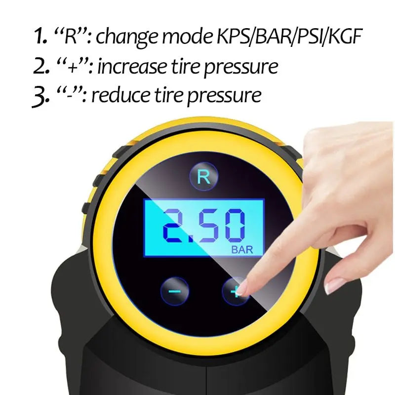 SmartPump Automatic Handheld Digital LED Car Air Compressor Infinite Finds