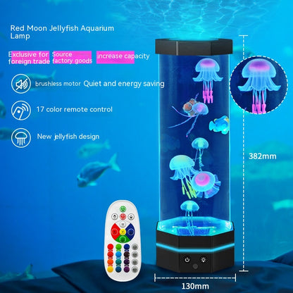Jellyfish Lava Lamp - 15-inch, Remote, USB