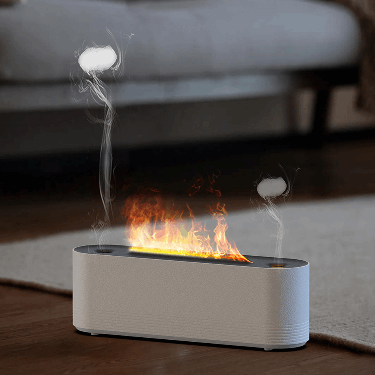 7-Color Flame Humidifier and Essential Oil