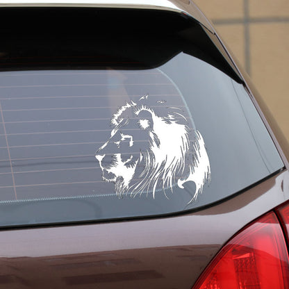 Personalized Car Sticker - Custom Meditation Lion Design for Mindfulness on the Go