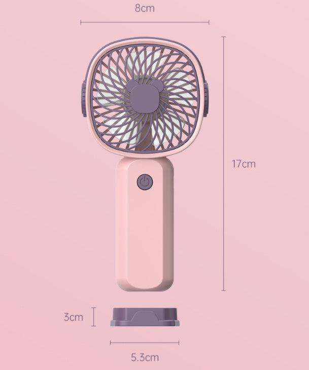 Handheld Portable Fan - USB Charging, Mute Operation, Lightweight, and Perfect for Travel