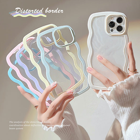 Candy Color Wave Border Phone Case