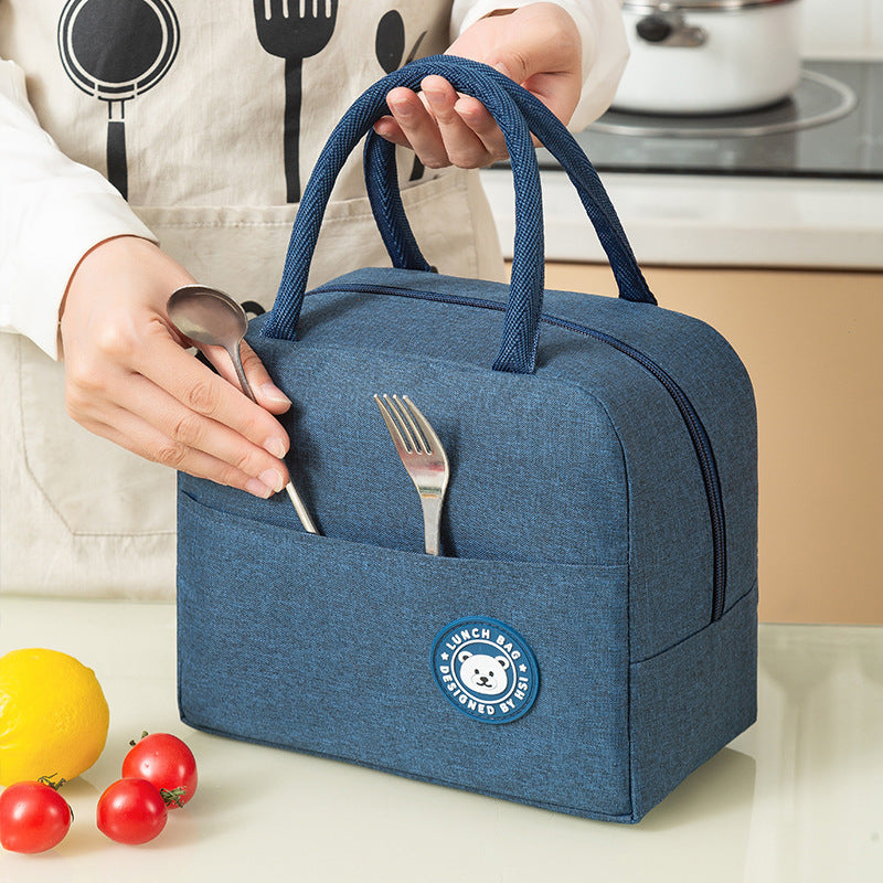 Portable Lunch Bag - Hand Carry Heat Preservation, Insulated, Large Capacity, Durable Design, Perfect for Work & Travel